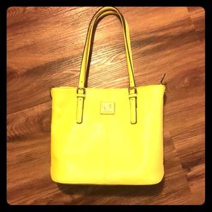 Anne Klein purse, yellow